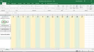 Using Spin Button Hide & Show Columns in Excel VBA