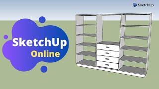 Tutorial Sketchup Online | Como Usar Ferramentas de Modelagem Para Projetos de Móveis