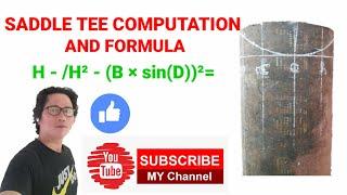 SADDLE TEE LAYOUT AND FORMULA