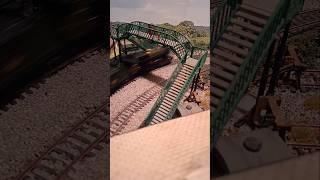 Hall Class passes under the footbridge #hallclass #steam #bachmann #mk1 #shorts