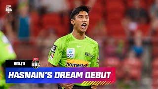 TRIPLE-WICKET MAIDEN ON DEBUT | Mohammad Hasnain's Insane BBL Over | BBL|11