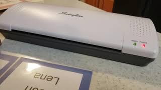 How to use a Swingline laminator