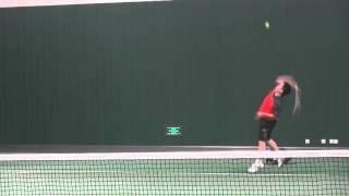 (Andy) Guan Wang's daily tennis training