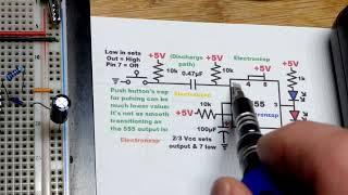 555 Timer Short Pulse Generator Circuit even if you hold down the button