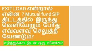 How Exit load is Calculated in Tamil? What is exit load in Tamil?