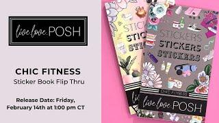 CHIC FITNESS STICKER BABE FLIP THROUGH