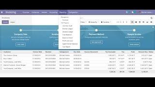 Odoo 12 Accounting Reports