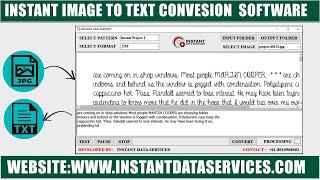 Image to Notepad Conversion Software | Text Converter