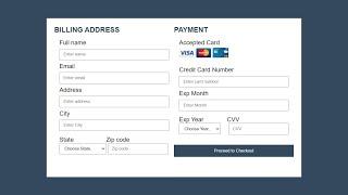 Responsive Payment Gateway Form Design Using html and css in Hindi