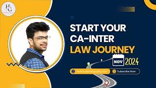 How to start your journey | CA Inter Law