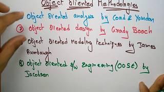 object oriented methodologies in ooad | part-1