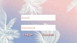 AESTHETIC WEBSITE LOG IN INTRO TEMPLATE | FREE TO USE *no text+no copyright*