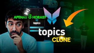 Criei o Site da Topics Chat em Menos de 8 Horas