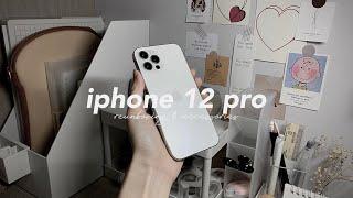 an iphone 12 pro silver re-unboxing & accessories