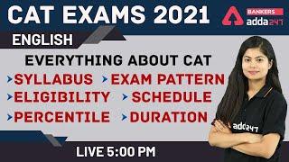 CAT 2021 | English | Everything About CAT | Syllabus, Exam Pattern, Eligibility, Schedule