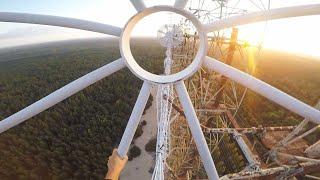  ЗАЛЕЗ на ДУГУ в ПРИПЯТИ. Climbing and Exploring Duga-3 in Chernobyl