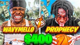 The Prophecy goes against Wavy Mello in $400 Wager... gets EXTREMELY Toxic - NBA 2K24 B07 WAGER