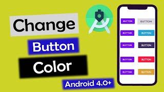 How to Change the Color of the Button in Android Studio 4.0+ | How to change button color 2023