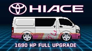 PIXEL CAR RACER - TOYOTA HIACE BUILD | PCR UNDERGROUND MOD