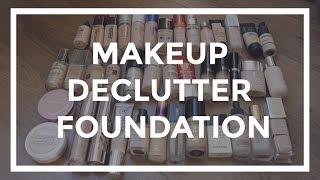 MAKEUP DECLUTTER 2019 | Foundation