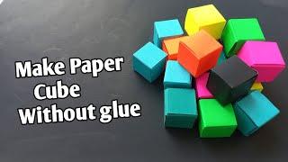 Easy Origami Cube Without Glue | Easy Paper Cube Tutorial