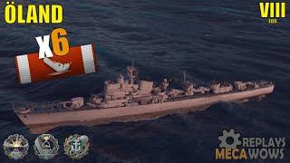 Destroyer Oland 6 Kills & 124k Damage | World of Warships Gameplay