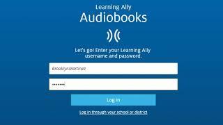 Learning Ally Audiobook App Overview with Audio Sample