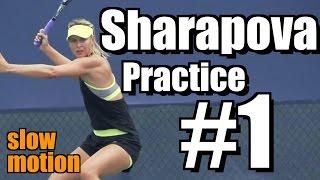 Maria Sharapova in Super Slow Motion | Forehand and Backhand #1 | Western & Southern Open 2014