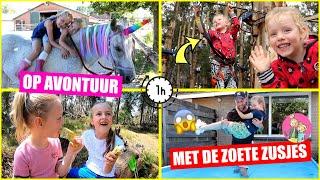 OP AVONTUUR met DE ZOETE ZUSJES!! *Unicorn Rijden, Schatzoeken en Meer![1 uur video] DeZoeteZusjes