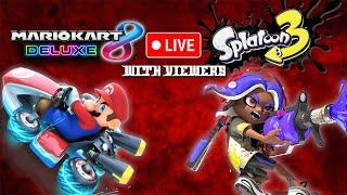 Live! Mario Kart 8 Deluxe & Splatoon 3 Weekend With Viewers ⭐