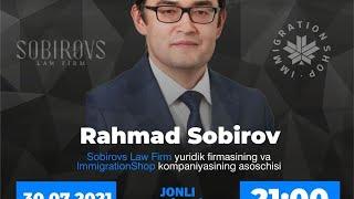 Rahmadjon Sobirov - Sobirovs Law Firm (Kanada) yuridik firmasi asoschisi