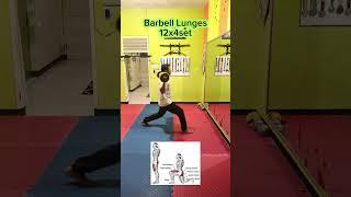 Gerakan Barbell Lunges