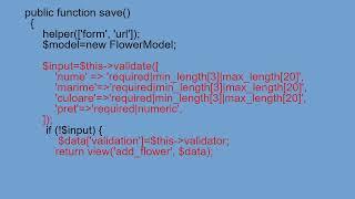 Form validation in CodeIgniter