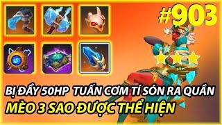 BỊ ĐỐI THỦ ĐẨY 1 PHÁT 50HP TUẤN CƠM TÍ SÓN RA QUẦN | AUTO CHESS MOBILE 903