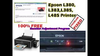 Epson  L380 Printer Service Required Solution I Epson L380 Red Light Blinking Problem Solution