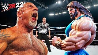 Goldberg vs. Big Powerful God (WWE 2K22)