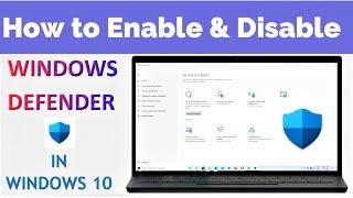 How to Disable / Enable Windows Defender in Windows 10 | Windows Defender Turned ON / OFF -AntiVirus
