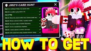 *REAL* HOW TO GET ALL JIRO CARD LOCATIONS in DEATH BALL ROBLOX!
