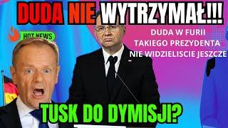 Andrzej Duda NIE WYTRZYMAŁ!  Szokujące oskarżenia wymierzone w Tuska i jego rząd?