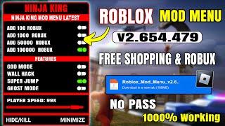 NEW UPDATE ! Roblox Mod Menu Premium Unlimited Robux - Free Shopping v2.654.474 ModMenu roblox apk