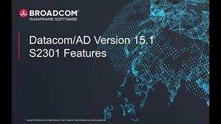 Datacom AD Version 15 1 S2301 Features