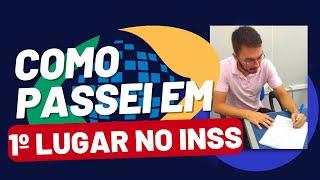 Como passei em 1º lugar no concurso do INSS