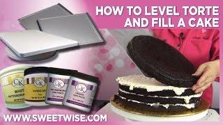 How To Level, Torte, and Fill a Cake by www SweetWise com