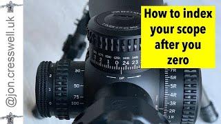 How to Index a new Vortex Strike Eagle rifle scope + battery fitting