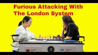 Furious Attacking With The London System | Tan vs Kateryna Lagno: Shymkent Women's Grand Prix 2024