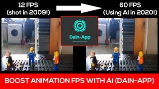 Using AI Frame Interpolation to change 12 FPS to 60 FPS LEGO Stop Motion Animation [DAIN AI]