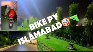Talha  or shazaib ky sth bike py Islamabad aa gy // bike riding vlog // full enjoy / funny video