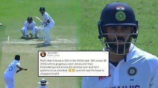 God Level Prediction On Virat Kohli Wicket Today | Viral Tweet | IND vs SL 1st Test 2022 Live |100th