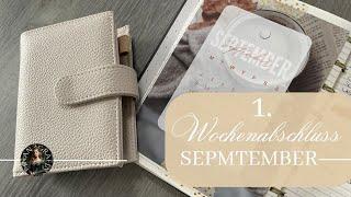 1. Weekly BUDGET I SEPTEMBER I echte Einnahmen & Ausgaben I Wochenabschluss #budgetieren