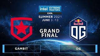 CS:GO - OG vs. Gambit [Dust2] Map 2 - IEM Summer 2021 - Grand-final